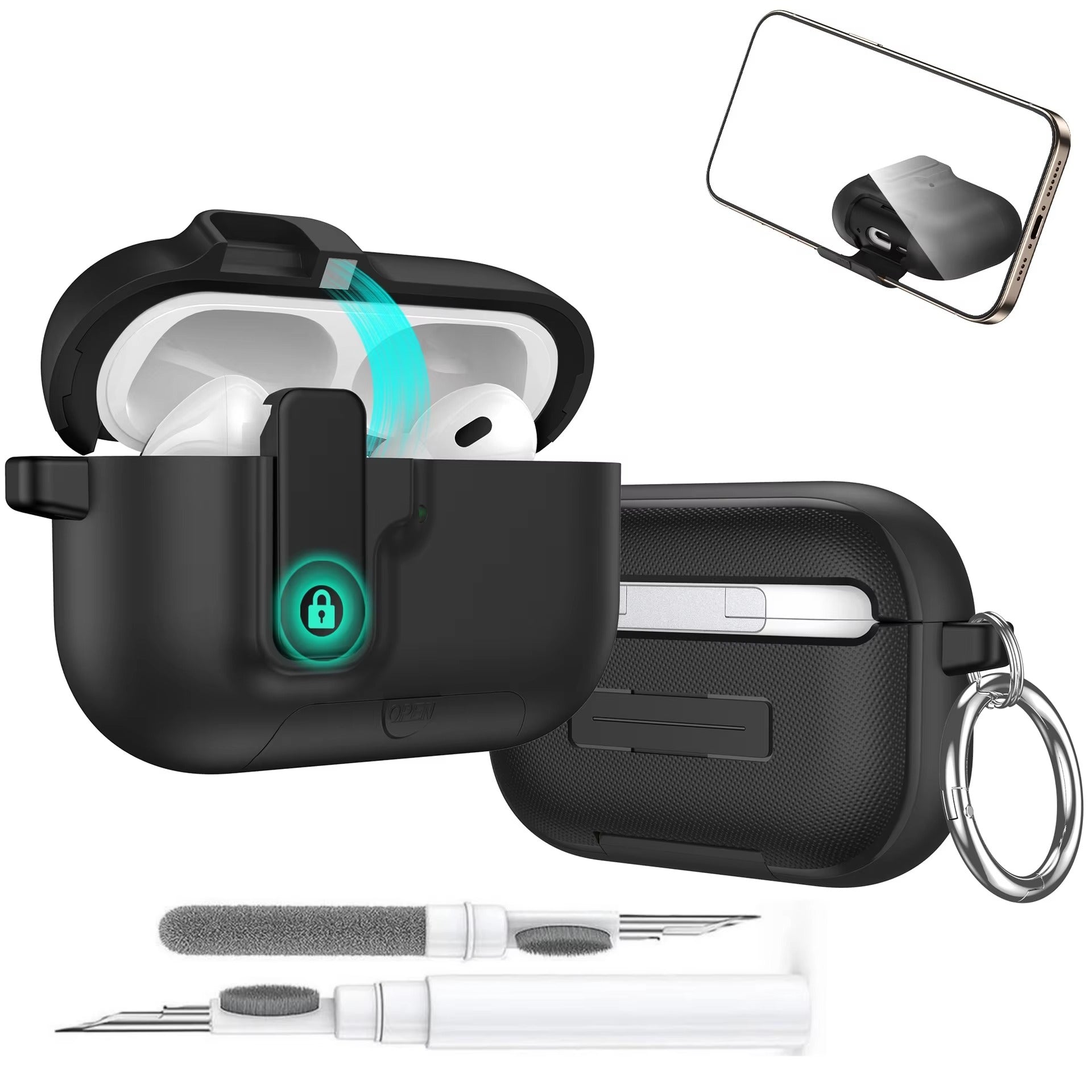 Accessories Apple AirPods 4 / Black With Pen ZenithXCase