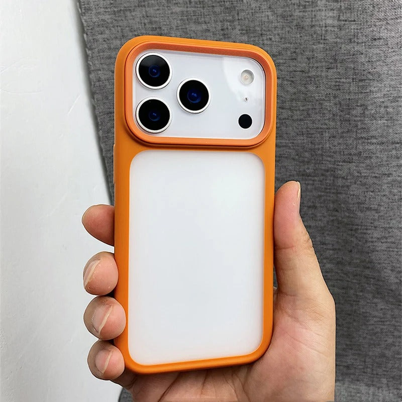 Luxury iPhone Case — MagSafe-Compatible Shockproof Matte Hard Cover with Camera Control Button, Translucent Frosted Anti-Fingerprint Non-Slip Design