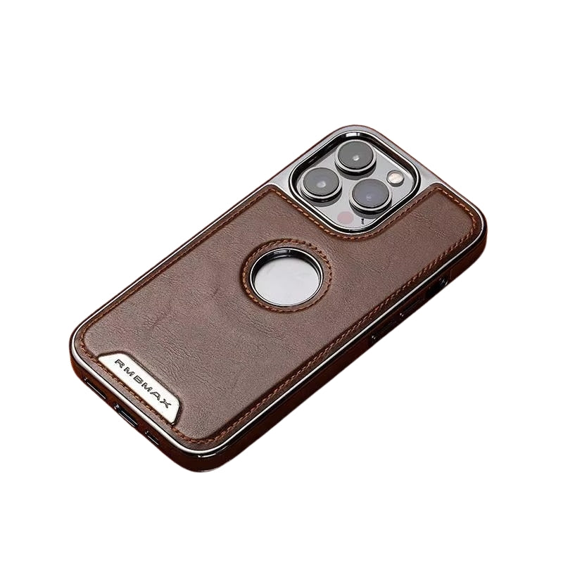 Luxury iPhone Case — Business Leather Magnetic Full-Coverage Shockproof PU Leather Cover, Non-Slip Protection