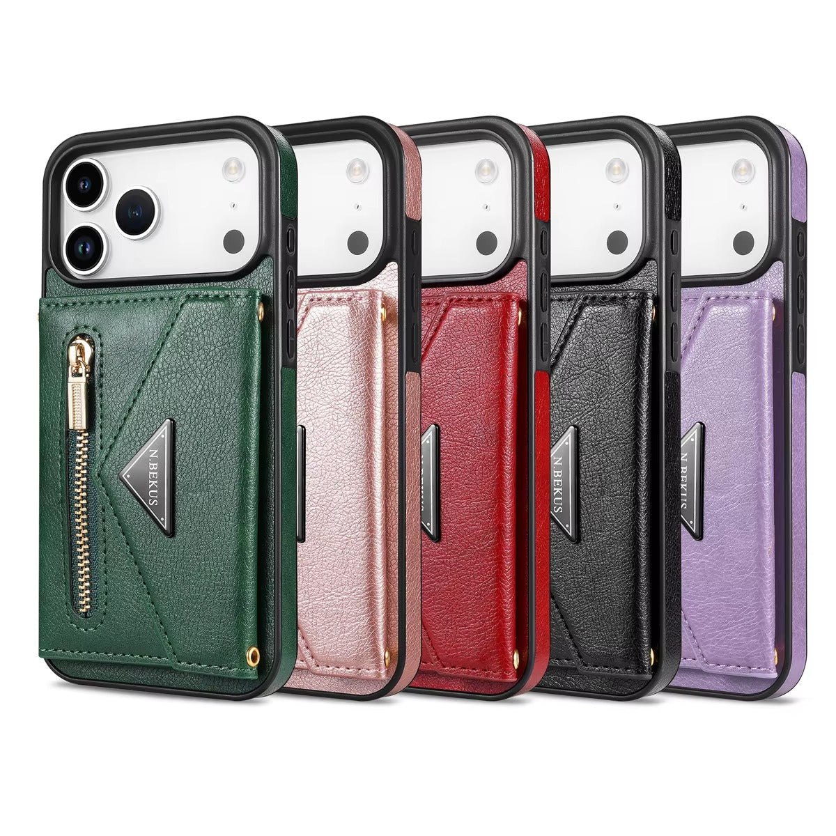 Luxury iPhone Case — Crossbody Wallet with Card Holder and Lanyard Strap, Shockproof Leather Cover, Anti-Fingerprint Full Access Design