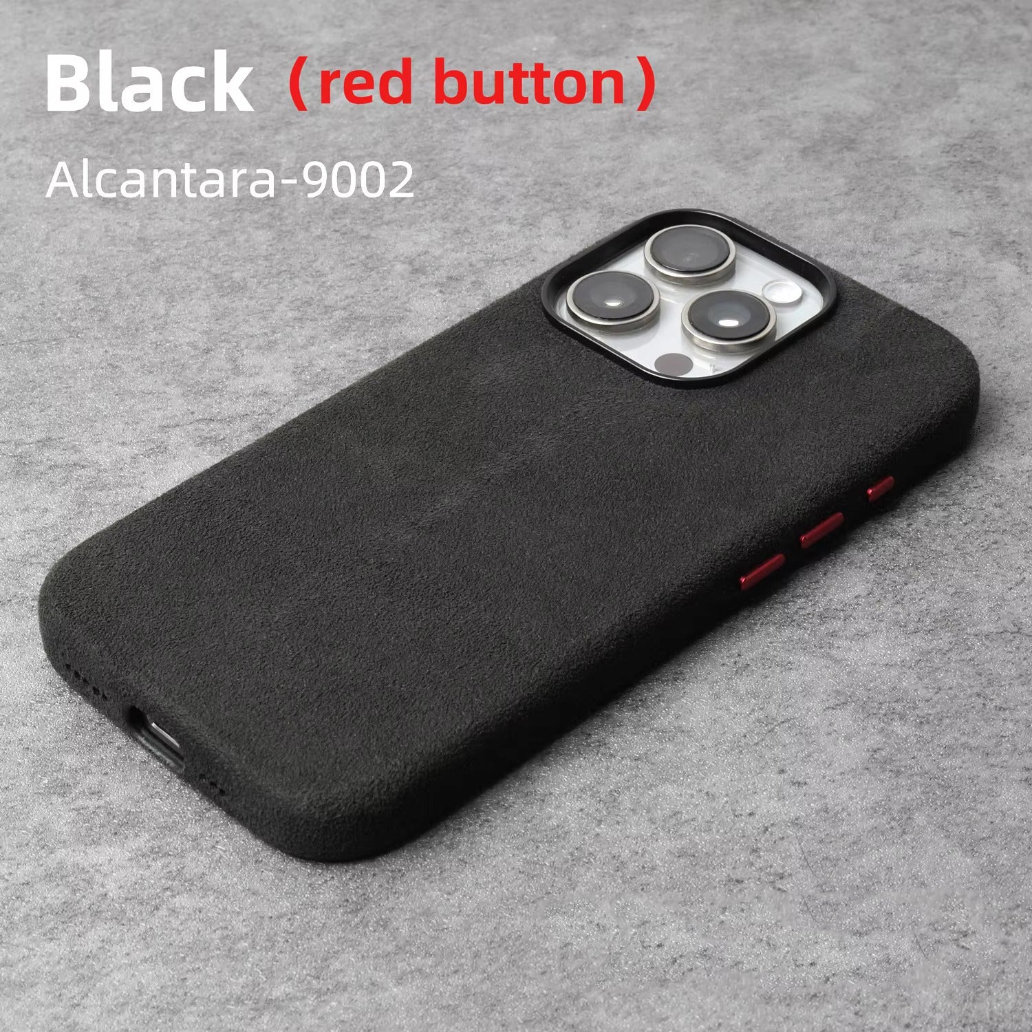 Luxury iPhone Case — MagSafe Suede Leather Cover with Supercar-Inspired Interior Design, Anti-Fingerprint Matte Finish and Non-Slip Protection