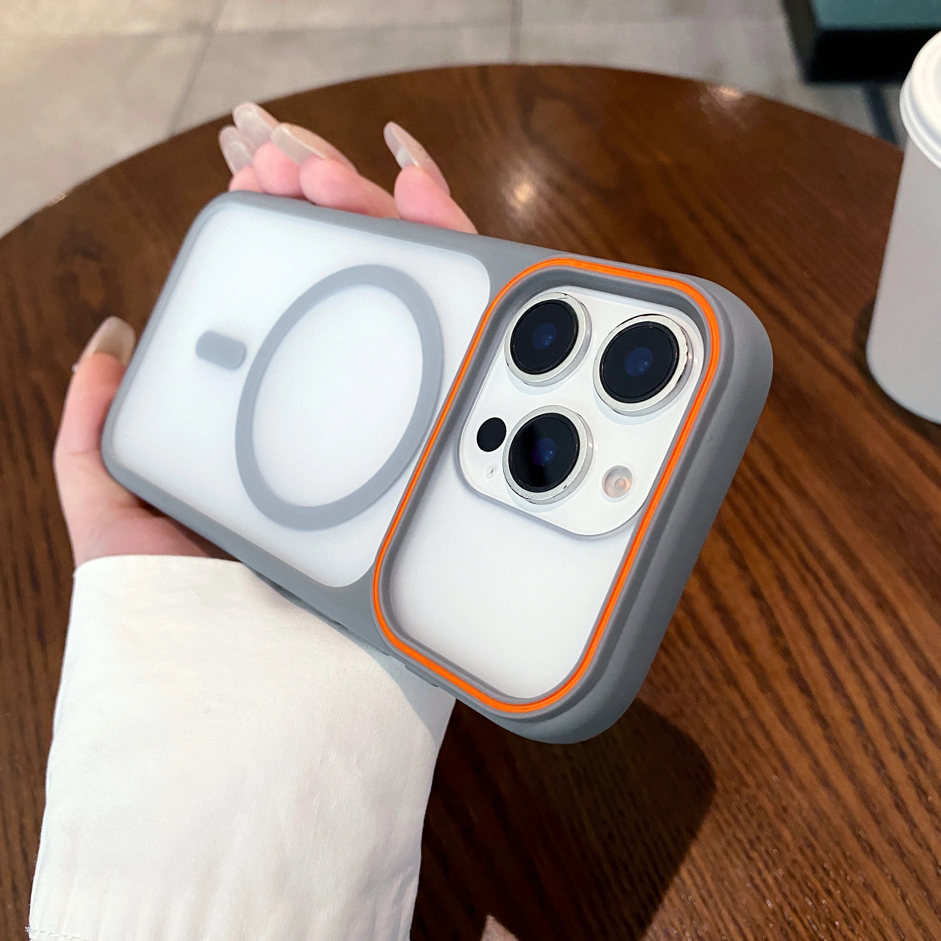 Luxury iPhone Case — Magnetic, Shockproof, Anti-Fingerprint, Anti-Scratch, Dustproof Matte Anti-Glare Translucent Full-Coverage Non-Slip Cover with MagSafe Wireless Charging Support