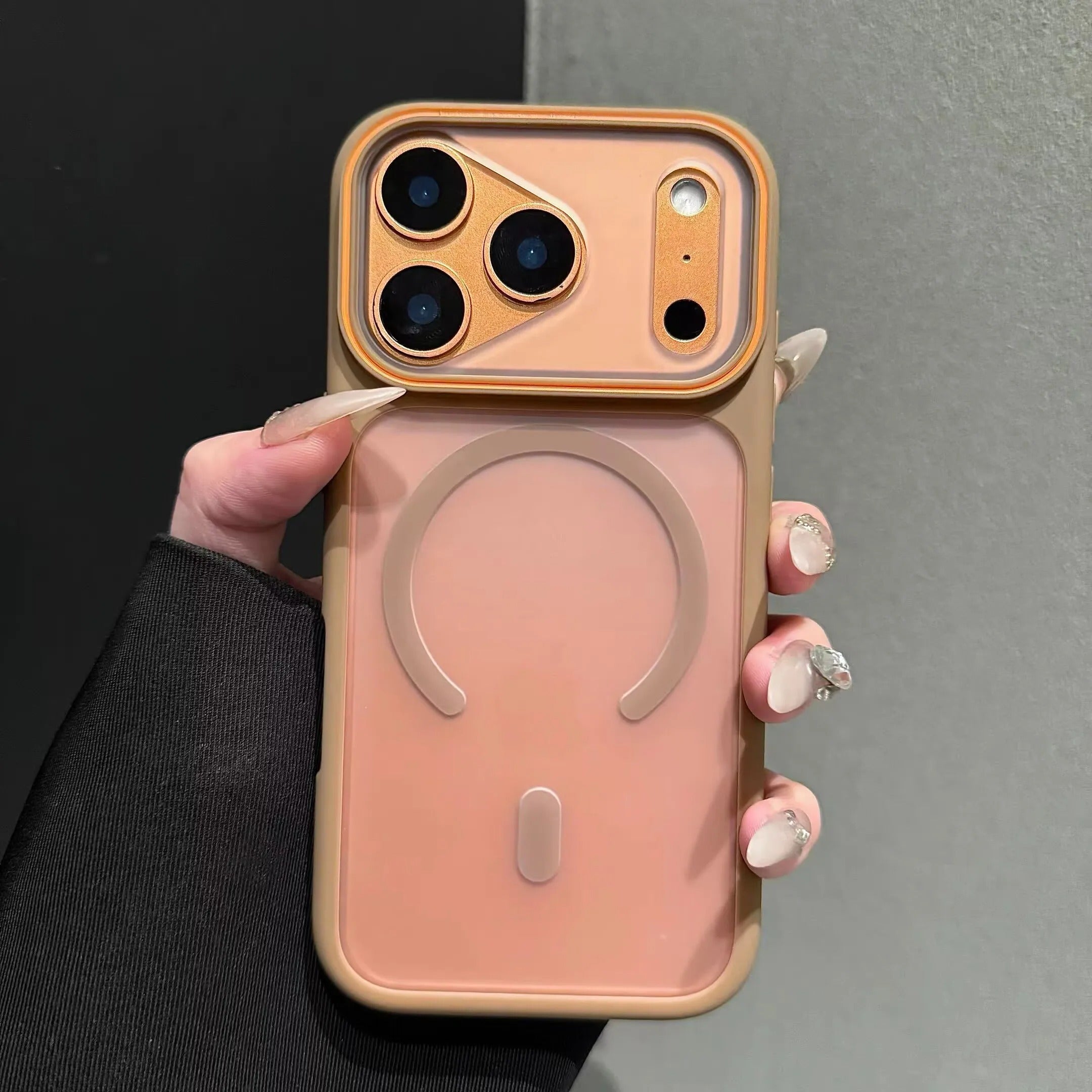 Luxury iPhone Case — Magnetic, Shockproof, Anti-Fingerprint, Anti-Scratch, Dustproof Matte Anti-Glare Translucent Full-Coverage Non-Slip Cover with MagSafe Wireless Charging Support