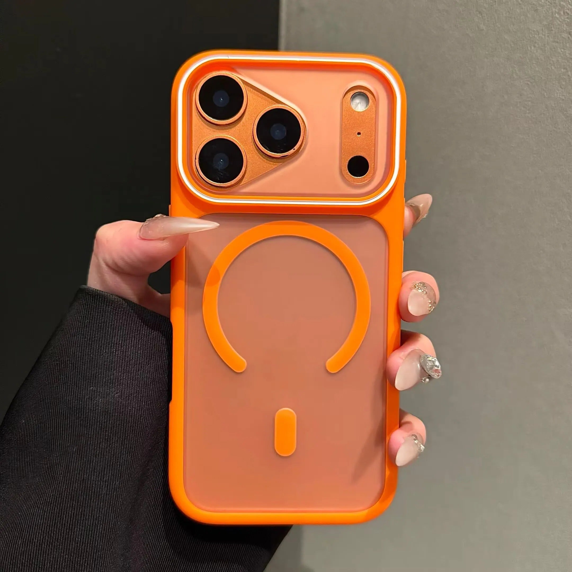 Luxury iPhone Case — Magnetic, Shockproof, Anti-Fingerprint, Anti-Scratch, Dustproof Matte Anti-Glare Translucent Full-Coverage Non-Slip Cover with MagSafe Wireless Charging Support