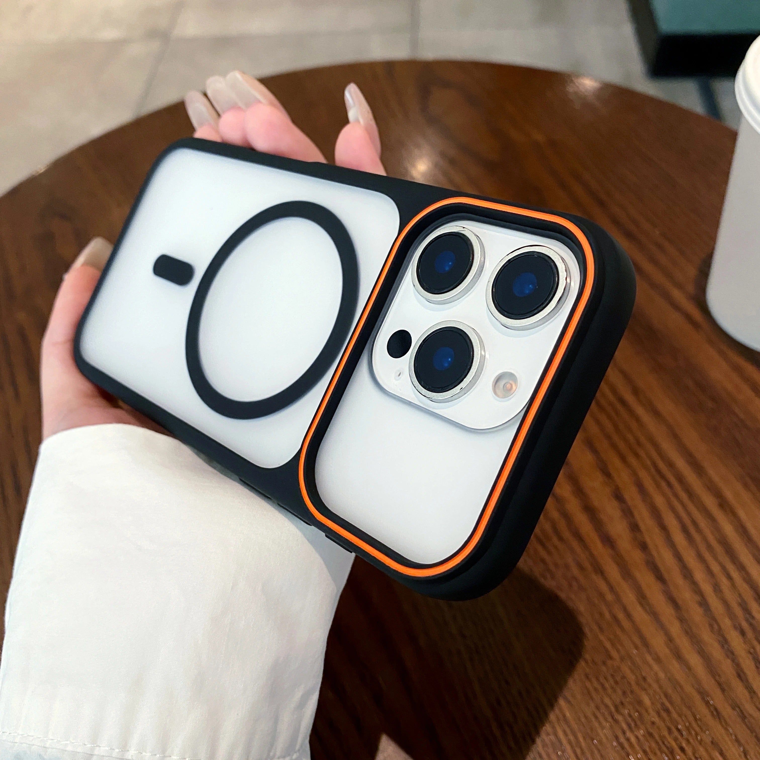 Luxury iPhone Case — Magnetic, Shockproof, Anti-Fingerprint, Anti-Scratch, Dustproof Matte Anti-Glare Translucent Full-Coverage Non-Slip Cover with MagSafe Wireless Charging Support