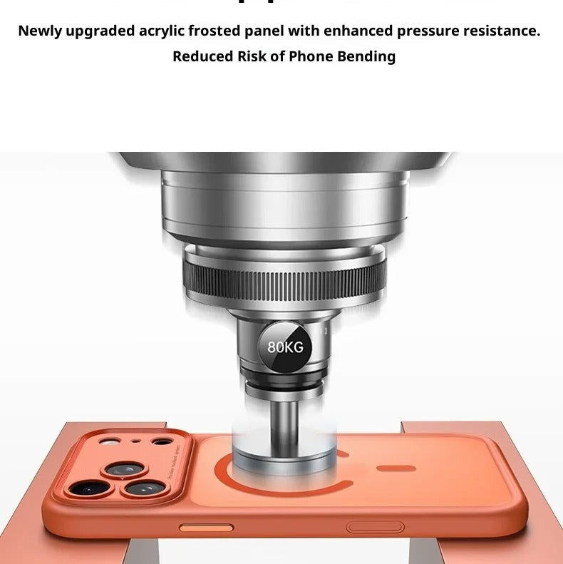 Luxury iPhone Case — Magnetic, Shockproof, Anti-Fingerprint, Anti-Scratch, Dustproof Matte Anti-Glare Transparent Half-Wrapped Cover with Disassembly Lens Protection