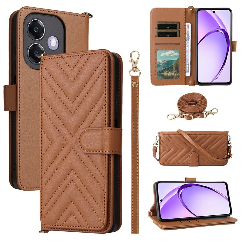 Luxury iPhone Flip Wallet Case — Leather Cover with Card Holder, Shockproof Protective Design, Stylish Full Body Phone Case with Added Functionality