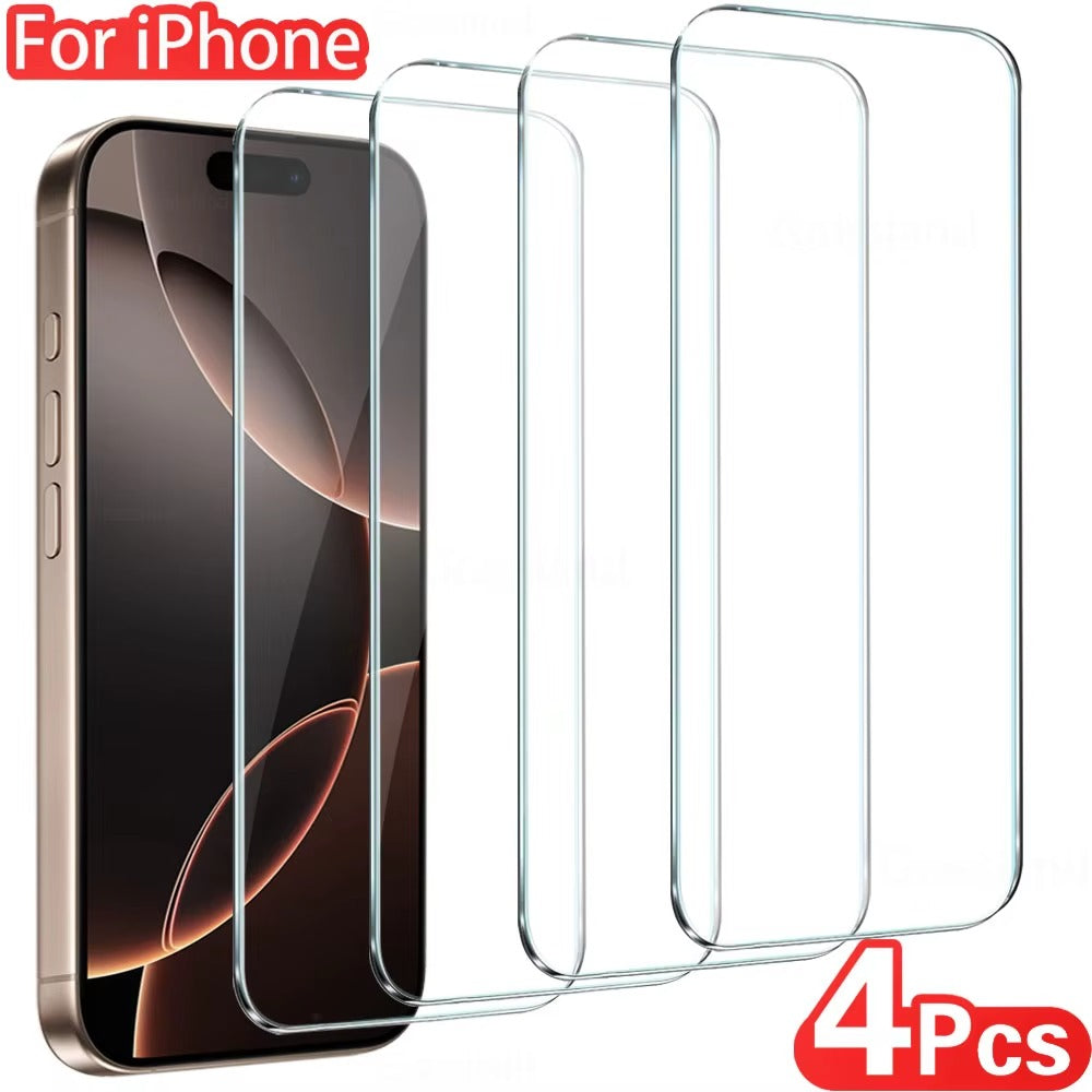 Accessories 4PCS / Tempered glass / iPhone 17 Pro Max ZenithXCase