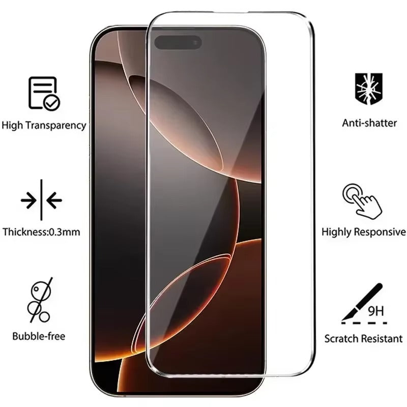 Accessories 4PCS / Tempered glass / iPhone 17 Pro Max ZenithXCase