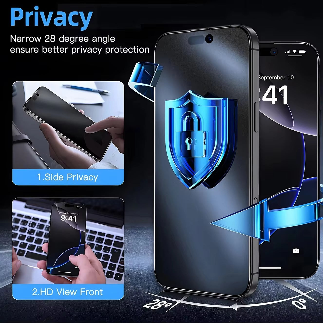 Accessories 3 Pieces / Matte Privacy Glass / iPhone 17 Pro Max ZenithXCase