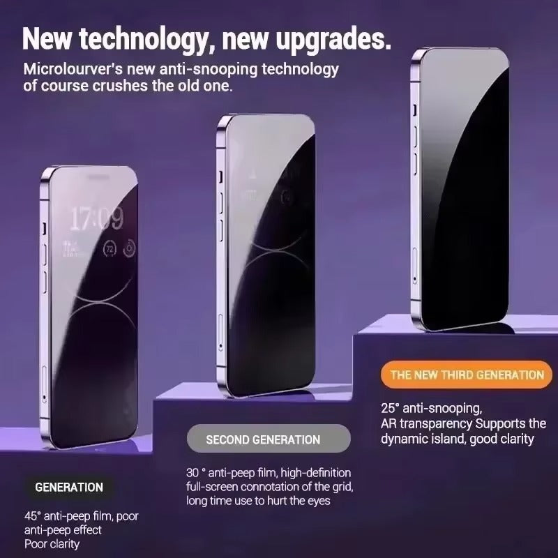 Accessories 3Pcs Anti-spy Glass / iPhone 17 Pro Max NovaXCase