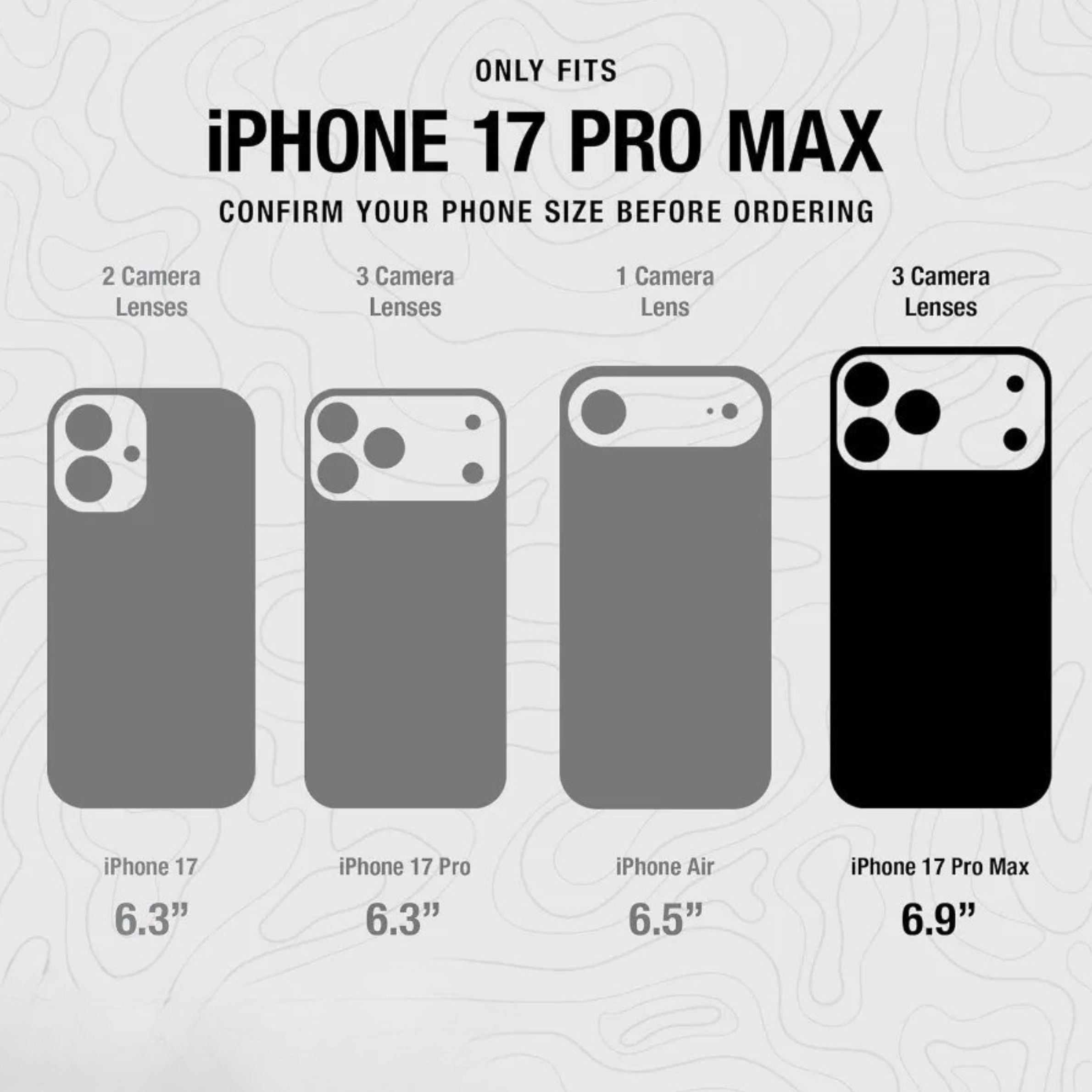 iPhone Case iPhone 17 Pro Max / Black ZenithXCase