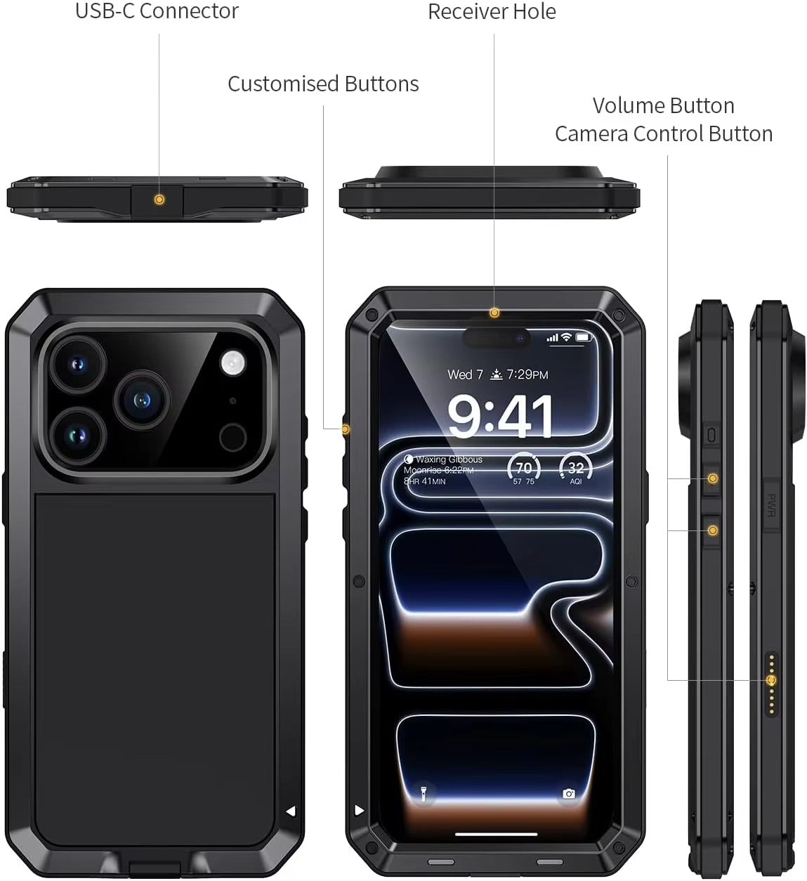 iPhone Case iPhone 17 Pro Max / Black NovaXCase