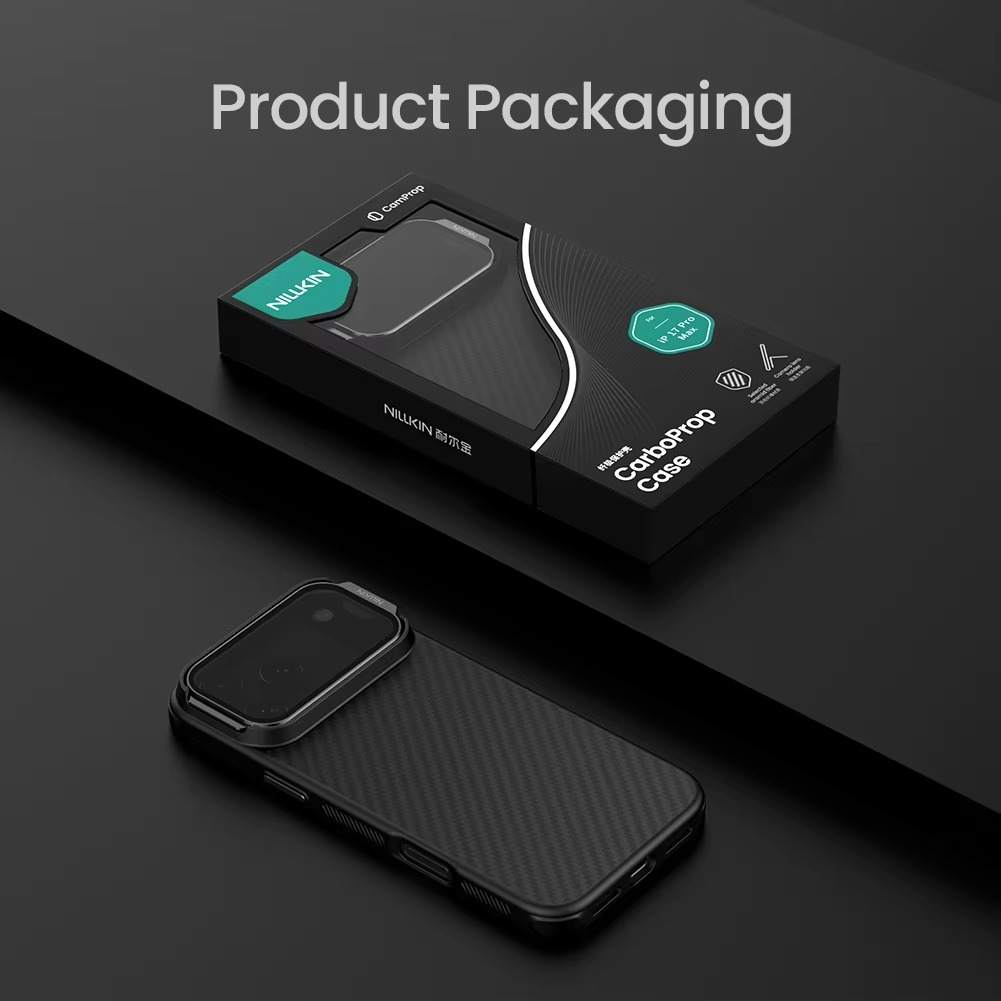 Rugged iPhone Case — MagSafe CamShield Cover with Foldable Lens Stand, Shockproof Textured PC Half-Wrapped Non-Slip Protective Design