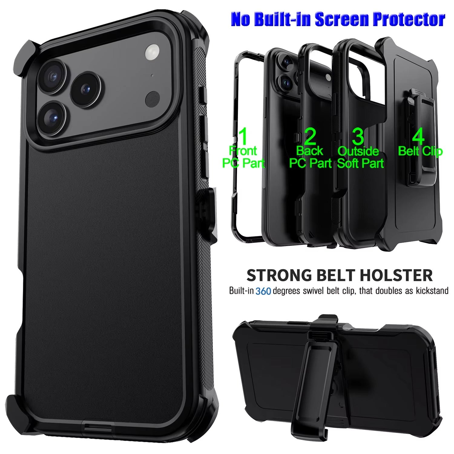 iPhone Case iPhone 17 Pro Max / Black NovaXCase