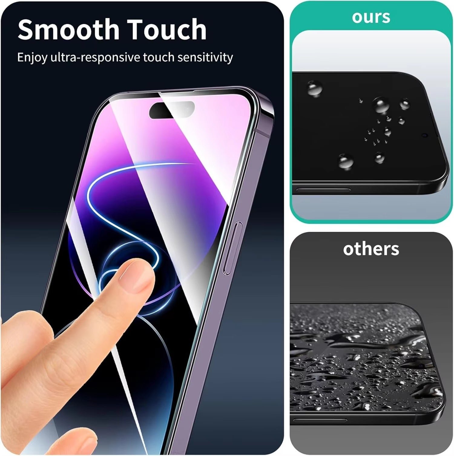 Accessories 3 Glass 1 Lens / Tempered Glass / iPhone 17 Pro Max NovaXCase