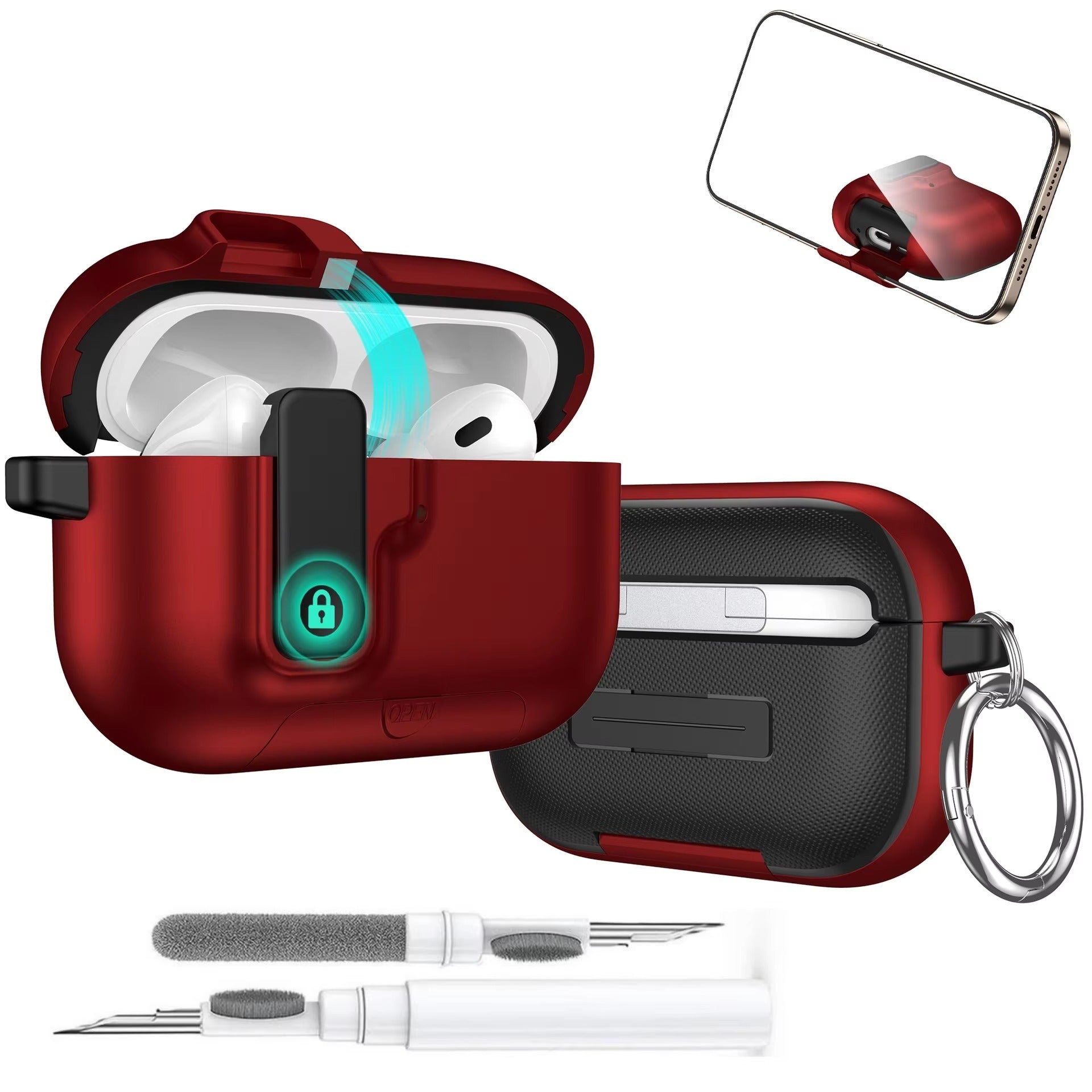 Accessories Apple AirPods 4 / Red With Pen ZenithXCase