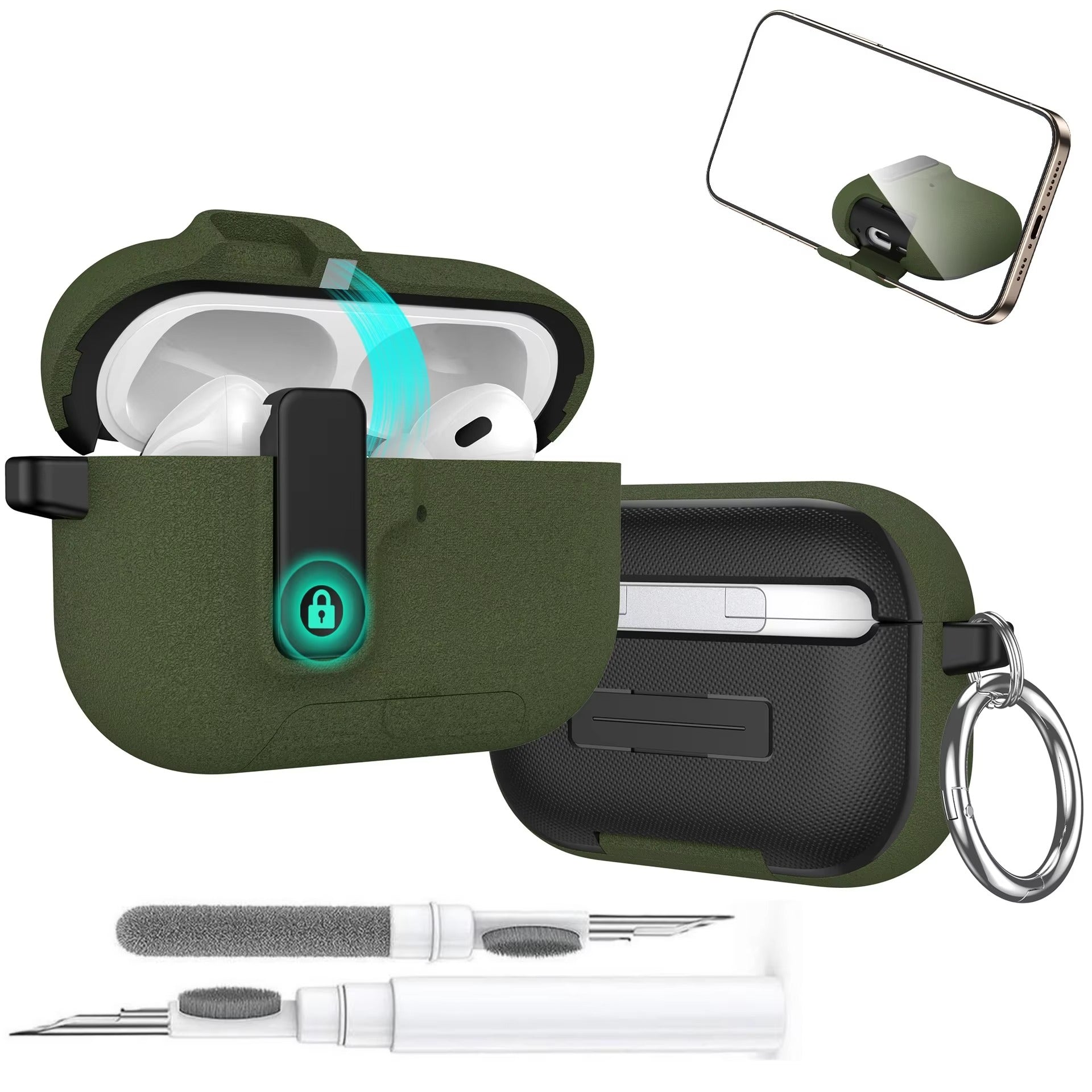 Accessories Apple AirPods 4 / Green With Pen ZenithXCase