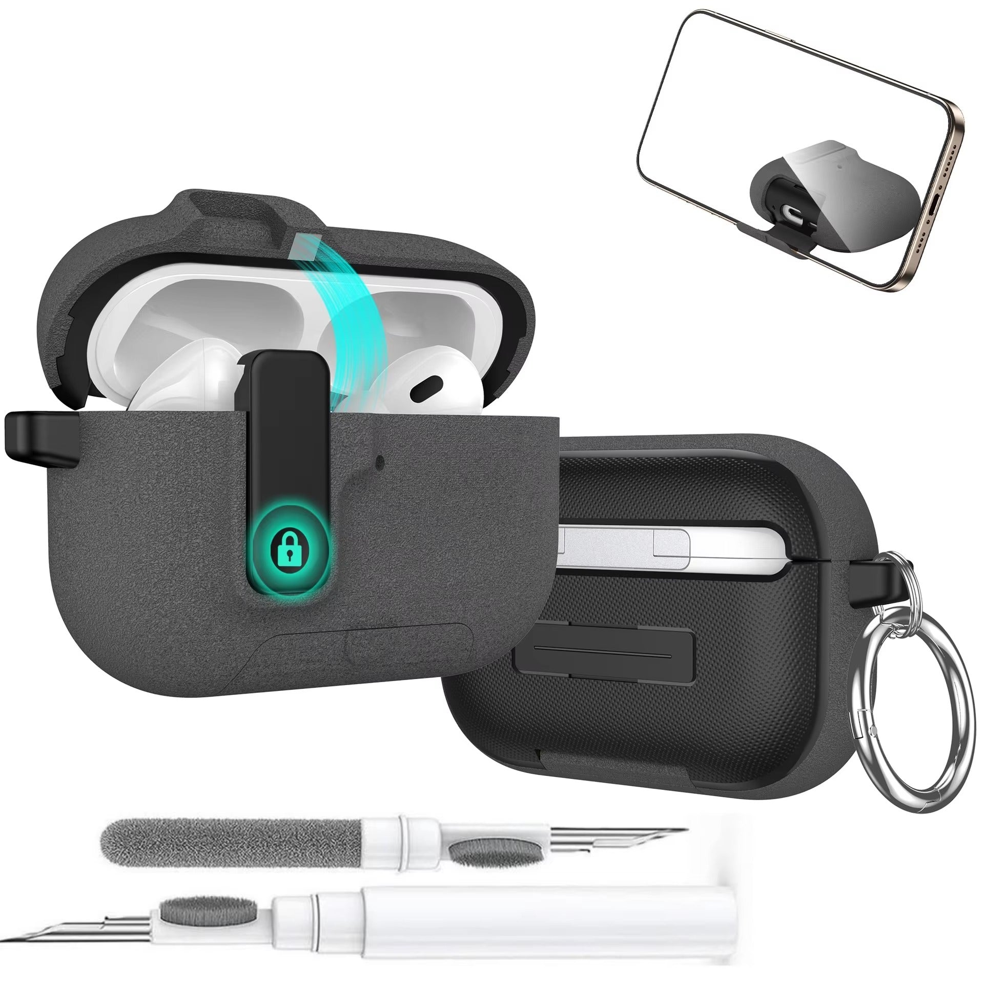 Accessories Apple AirPods 4 / Fluffy Gray With Pen ZenithXCase