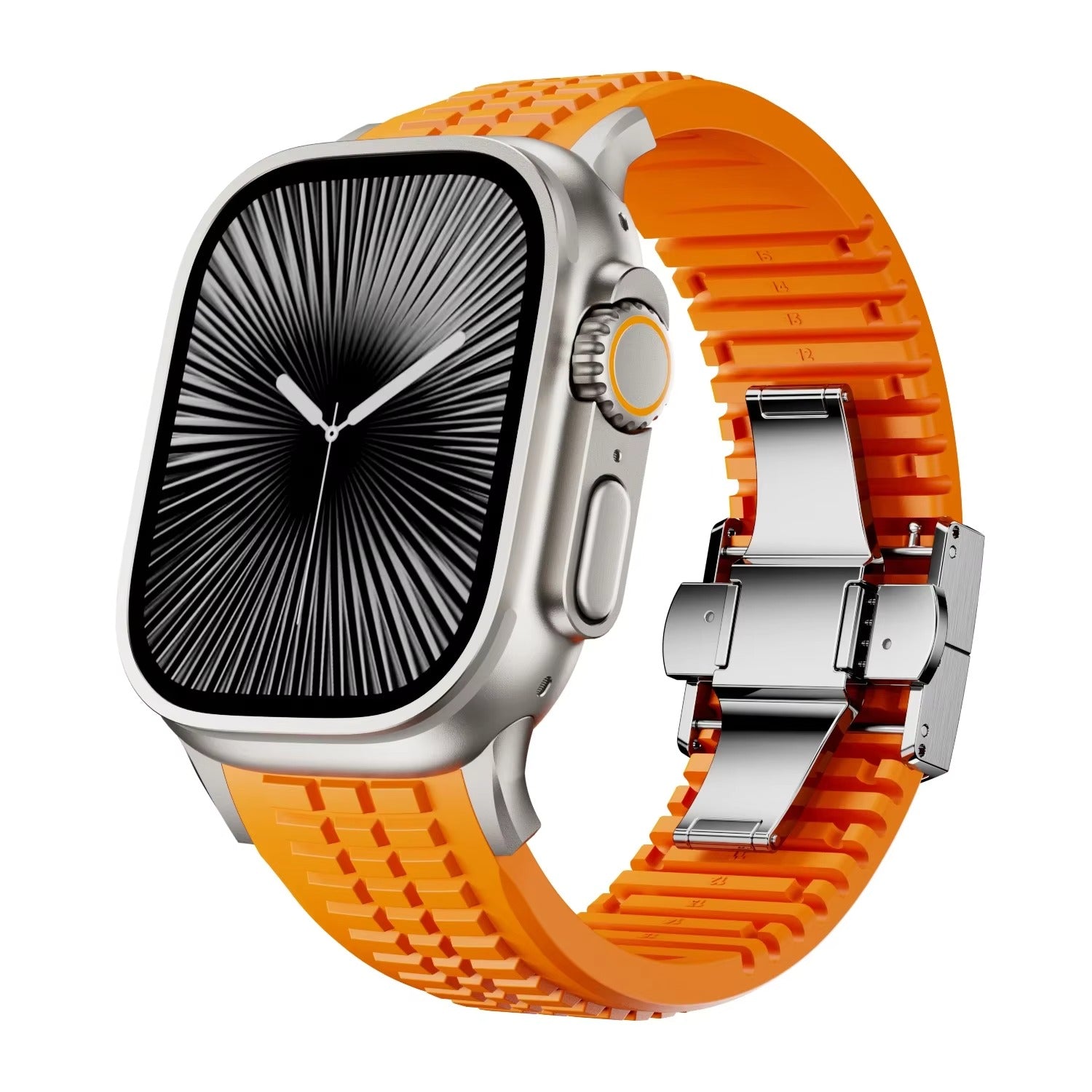Accessories Apple Watch Series 11 (2025) / Silver Orange ZenithXCase