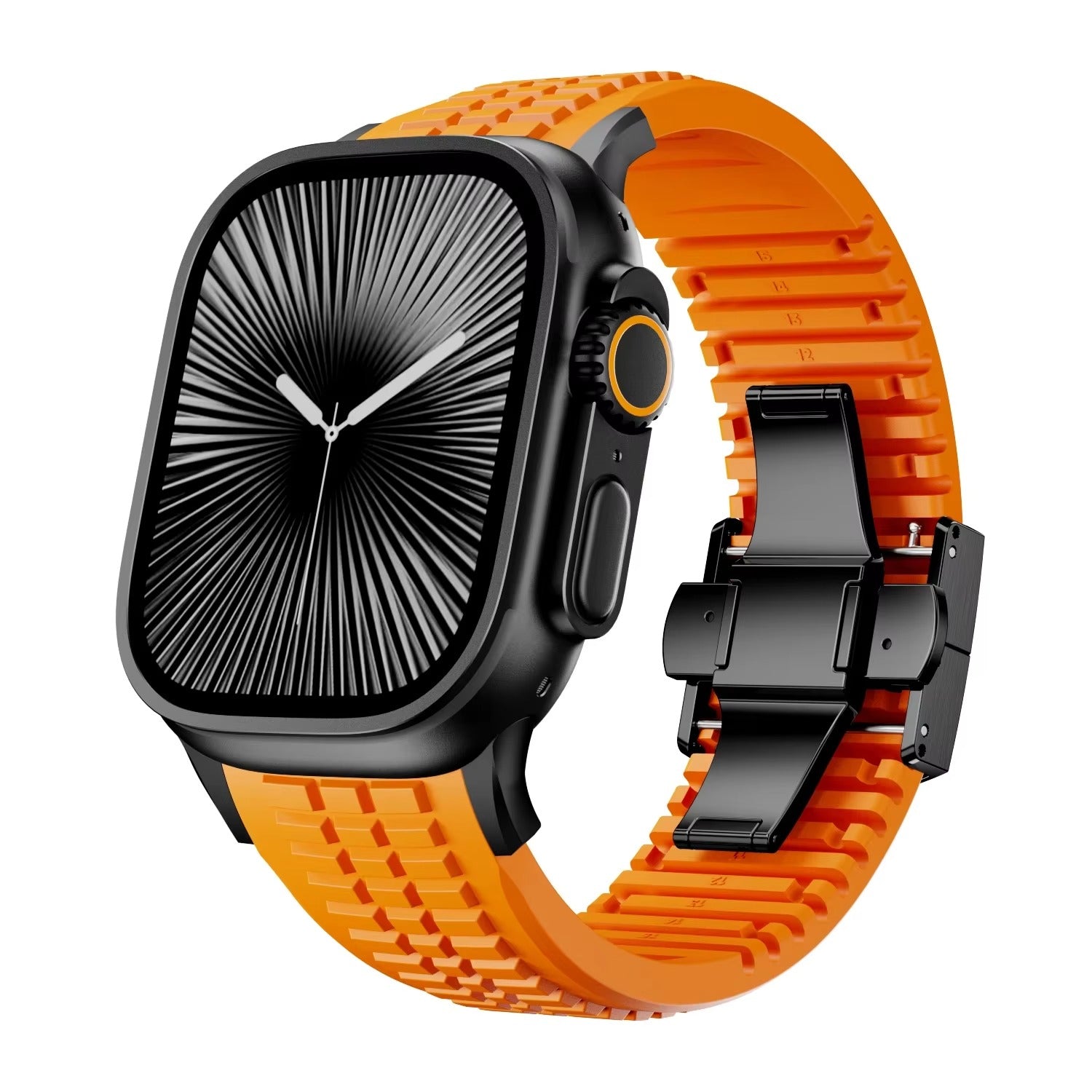 Accessories Apple Watch Series 11 (2025) / Black Orange ZenithXCase