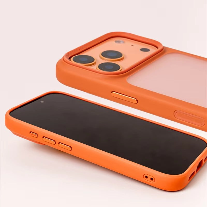 Luxury iPhone Case — MagSafe-Compatible Shockproof Matte Hard Cover with Camera Control Button, Translucent Frosted Anti-Fingerprint Non-Slip Design