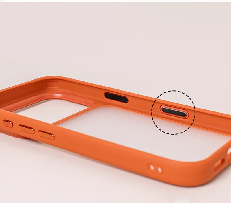 Luxury iPhone Case — MagSafe-Compatible Shockproof Matte Hard Cover with Camera Control Button, Translucent Frosted Anti-Fingerprint Non-Slip Design