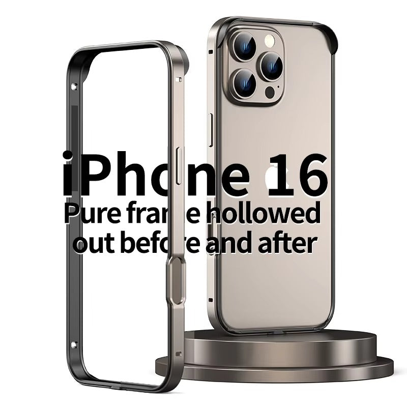 Luxury iPhone Bumper Case Thin Aluminum Alloy Frame — Lightweight Metal Protective Cover, Slim Anti-Fingerprint Design, Durable Back Accessories