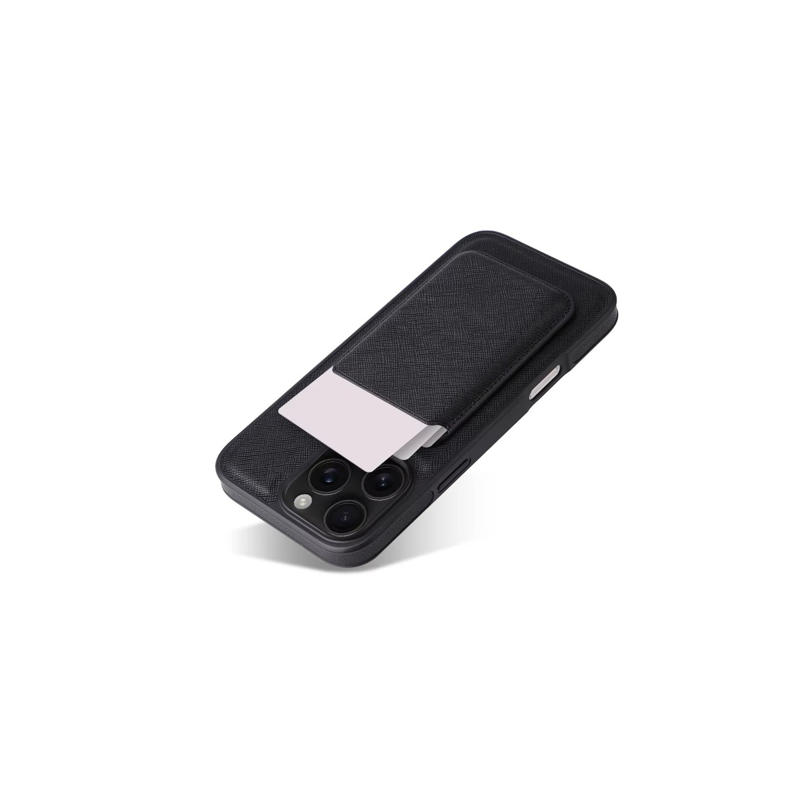 iPhone Case iPhone 17 Pro Max / Black Leather Panel Design NovaXCase