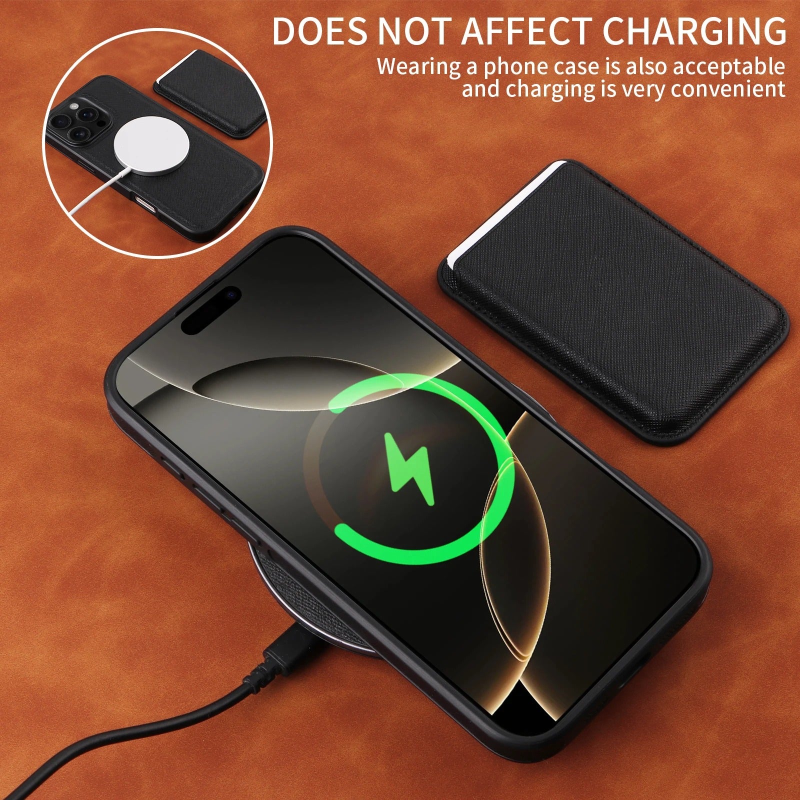 iPhone Case iPhone 17 Pro Max / Black Leather Panel Design NovaXCase