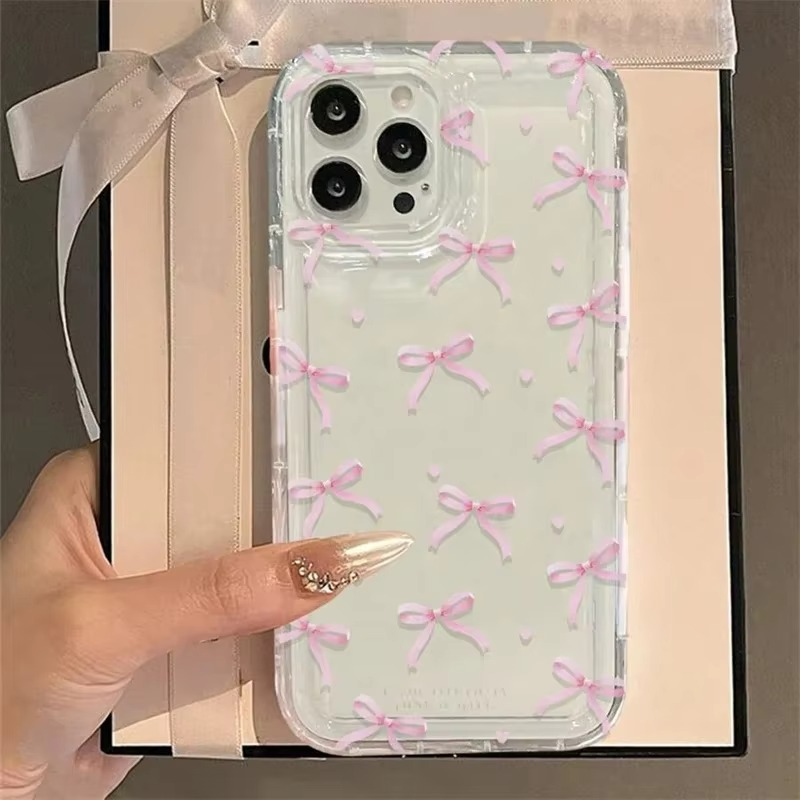 iPhone Case iPhone 17 Pro Max / Pink Ribbon Bow Design ZenithXCase