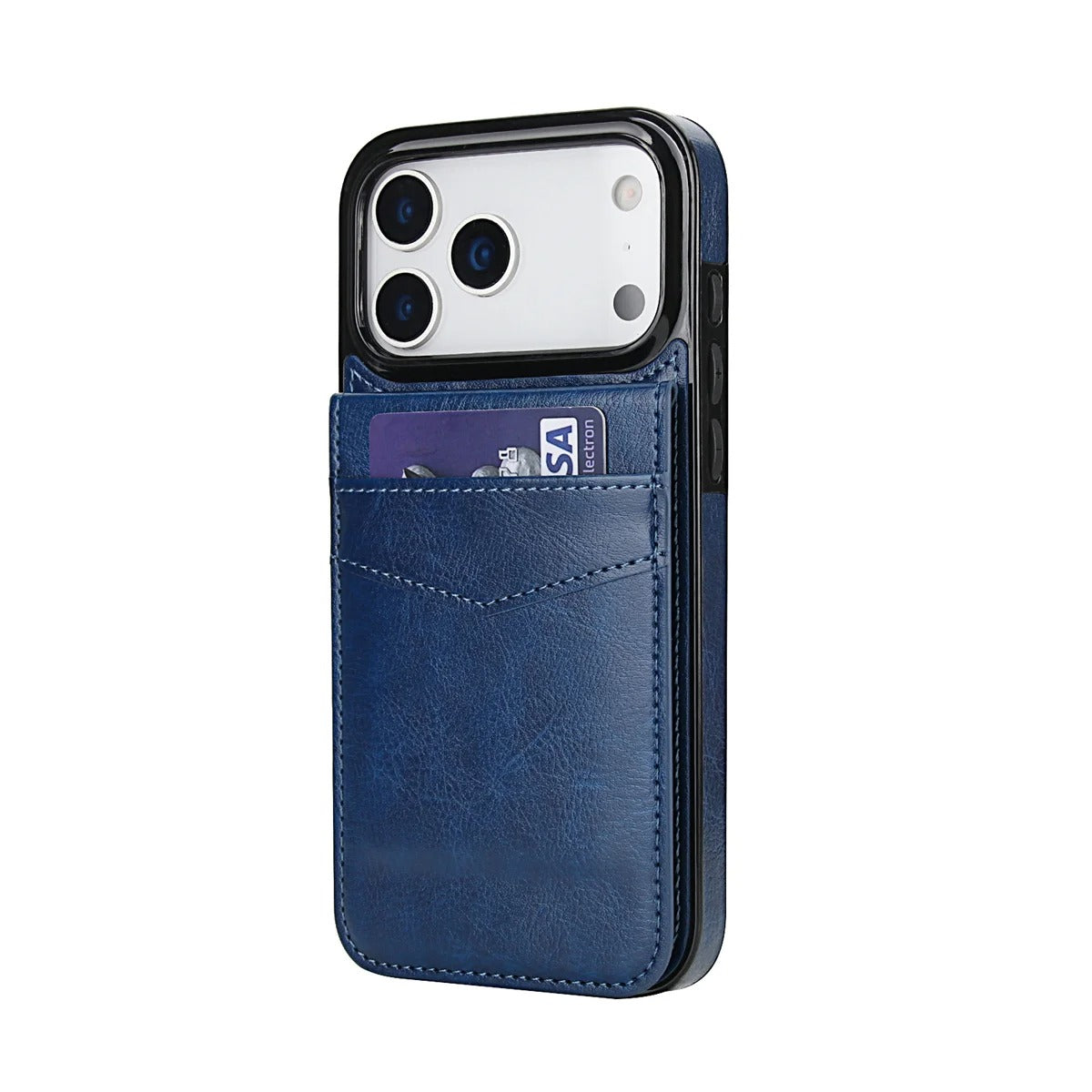 Luxury iPhone Case — Flip Stand Wallet with Card Holder, Retro Leather Cover, Shockproof Anti-Fingerprint Protection, Full Access Design