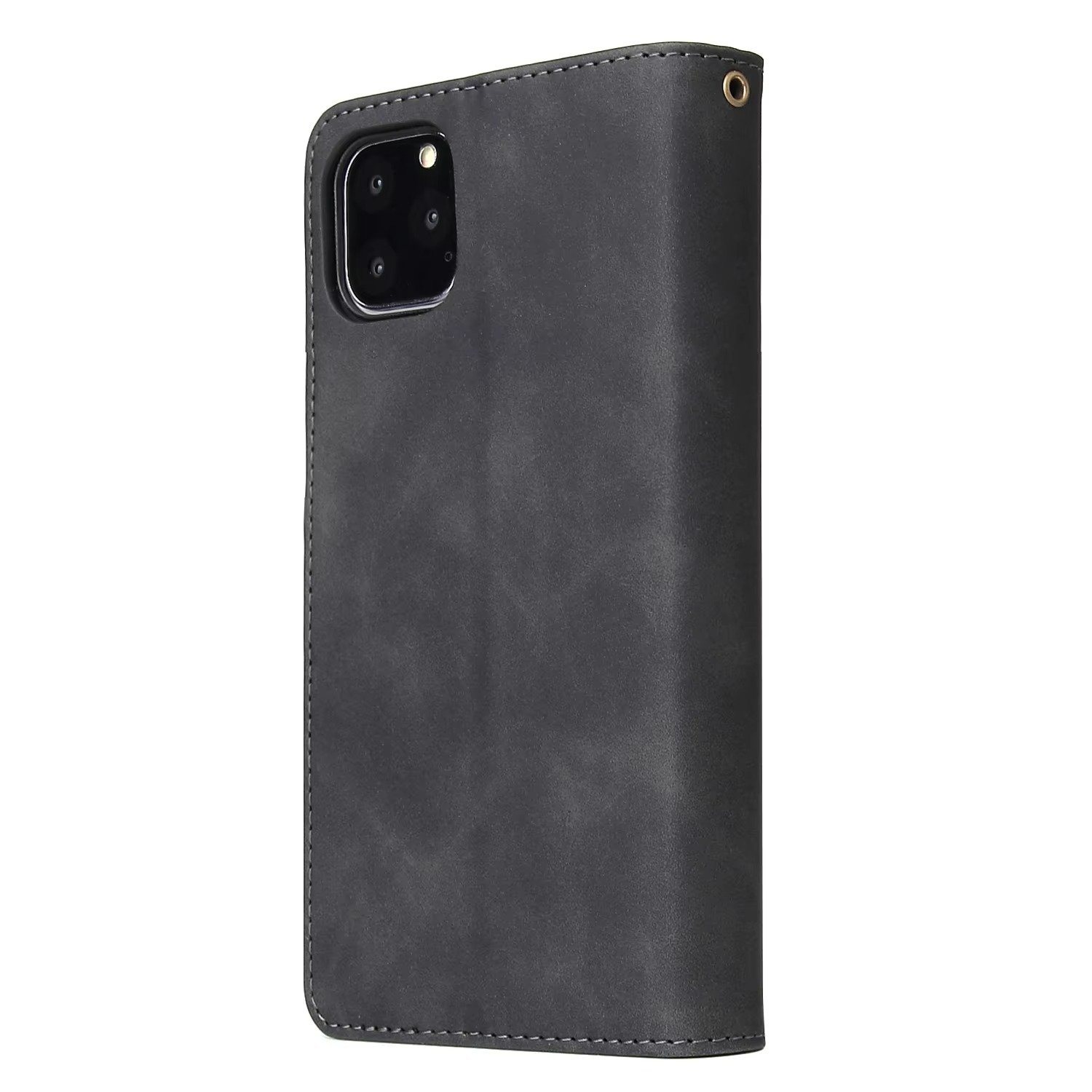 Luxury iPhone Case — Premium Leather Wallet with Zipper, Magnetic Flip, Card Slots, Shockproof & Non-Slip Design