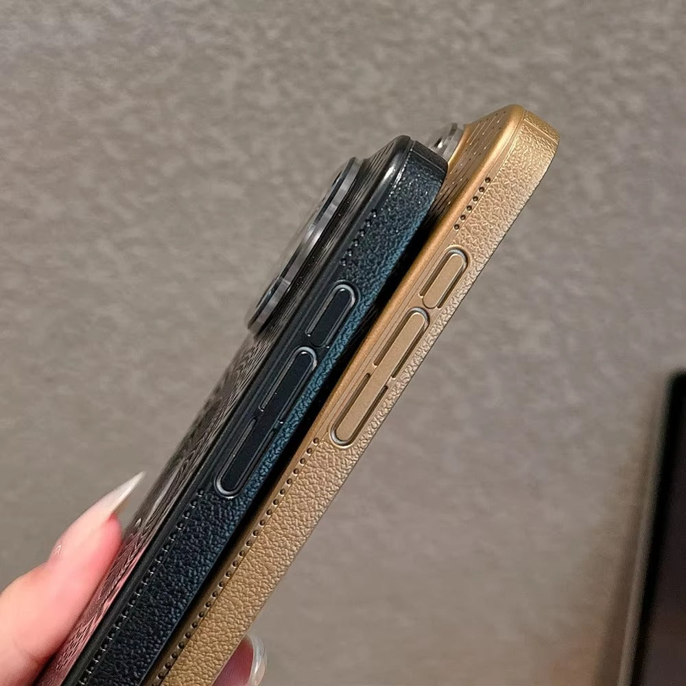 Luxury iPhone MagSafe Case Heat Dissipation Design — Ultra-Thin Anti-Drop Cover with Glass Camera Protector, Shockproof Anti-Fingerprint Scratch-Resistant Finish