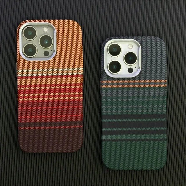 Premium Carbon Fiber Texture iPhone Case — Half-Wrapped MagSafe Compatible, Shockproof, Anti-Fingerprint, Anti-Scratch, Lightweight Wireless Charging Cover