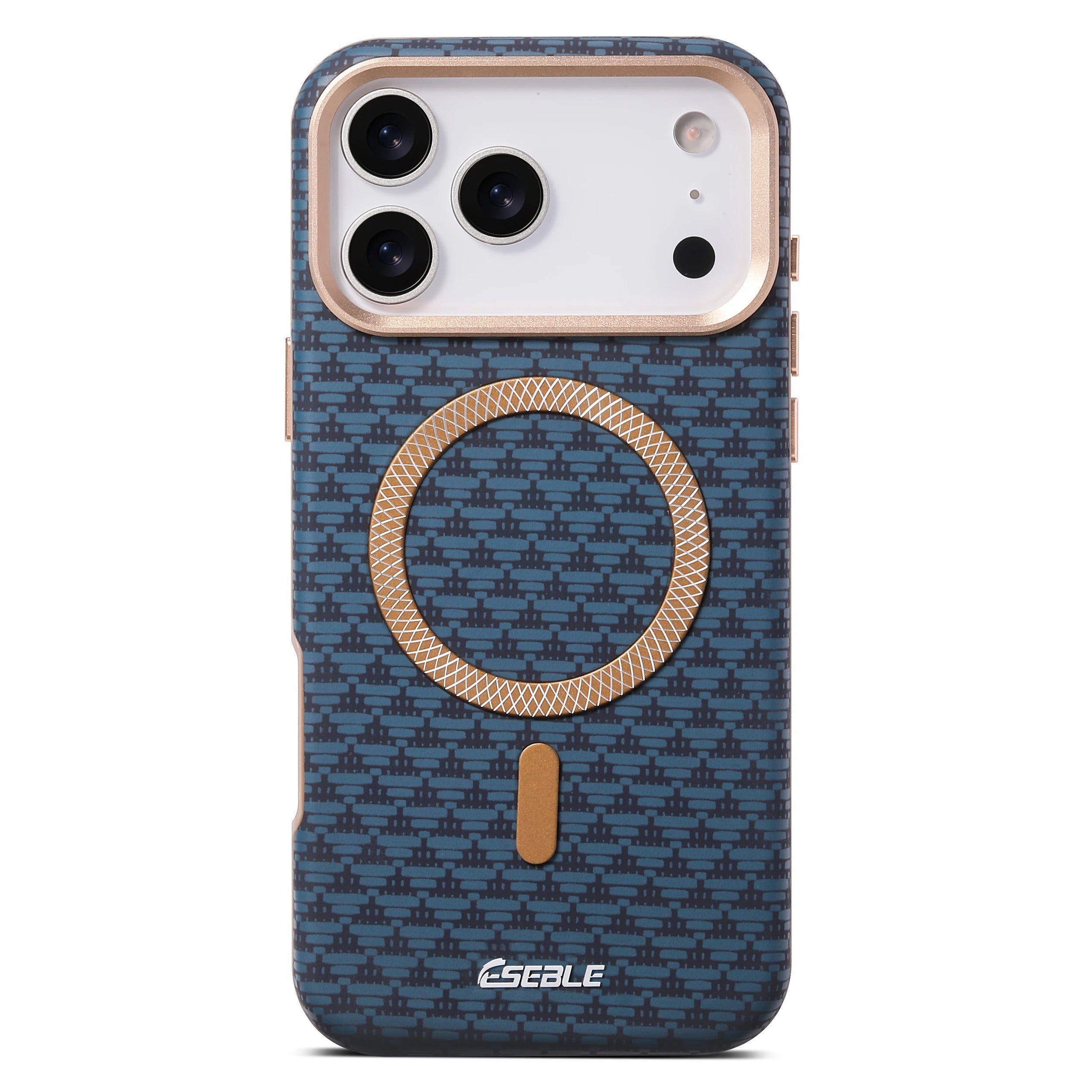 Premium Magnetic Leather iPhone Case MagSafe Compatible Shockproof Fiber Texture Cover with Anti-Fingerprint Grip & Wireless Charging Support