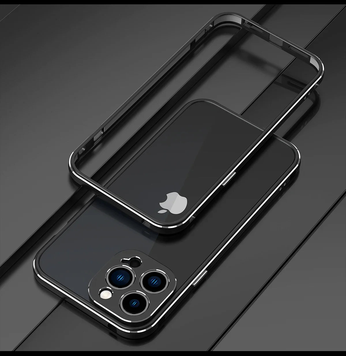 iPhone Case iPhone 17 Pro Max / Black-silver NovaXCase