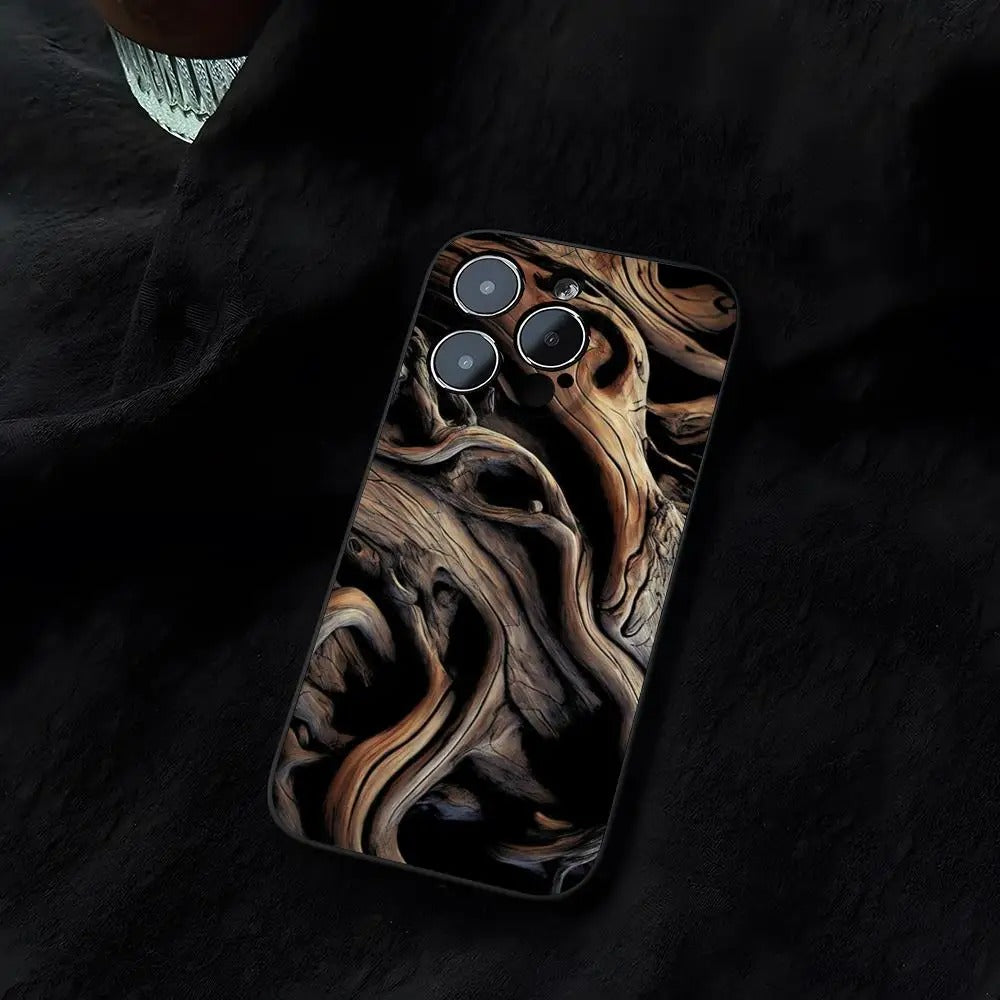 iPhone Case iPhone 17 Pro Max / Natural Dark Walnut Burl Grain Case ZenithXCase