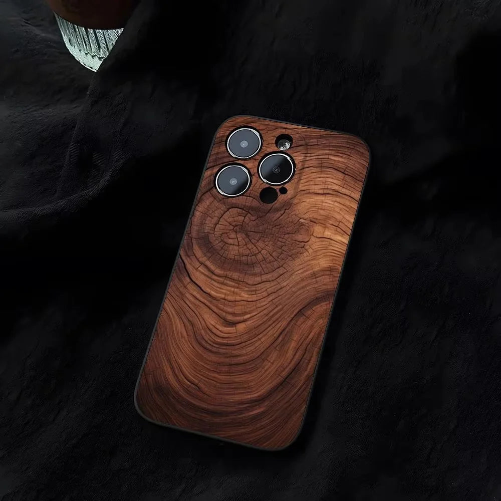 iPhone Case iPhone 17 Pro Max / Natural Dark Walnut Burl Grain Case ZenithXCase