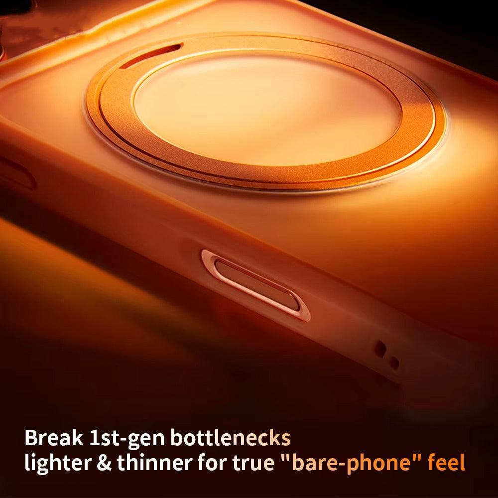 Premium iPhone Case — MagSafe Shockproof TPU Cover with 360° Rotating Stand, Camera Protection, Touch Button Design and Anti-Fingerprint Dustproof Finish