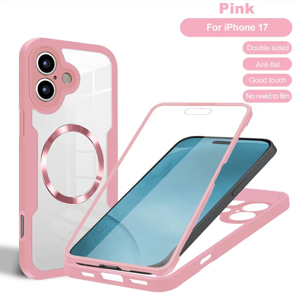 Premium iPhone Case — MagSafe Transparent Full-Body Cover with 360° Protection, Anti-Fingerprint Anti-Scratch Design and Non-Slip Silicone + PC Build
