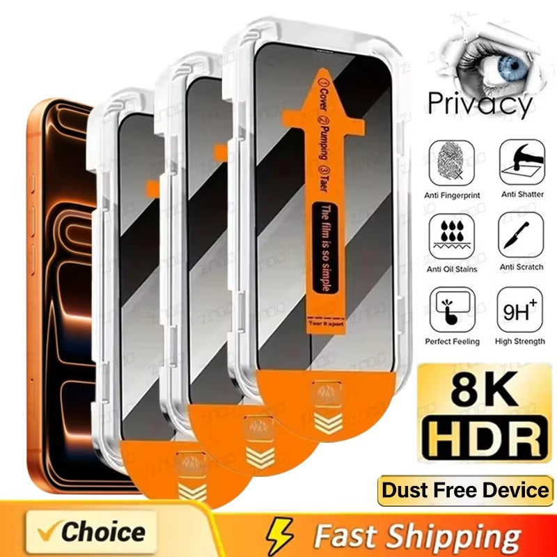 Accessories 3Pcs Anti-spy Glass / iPhone 17 Pro Max NovaXCase