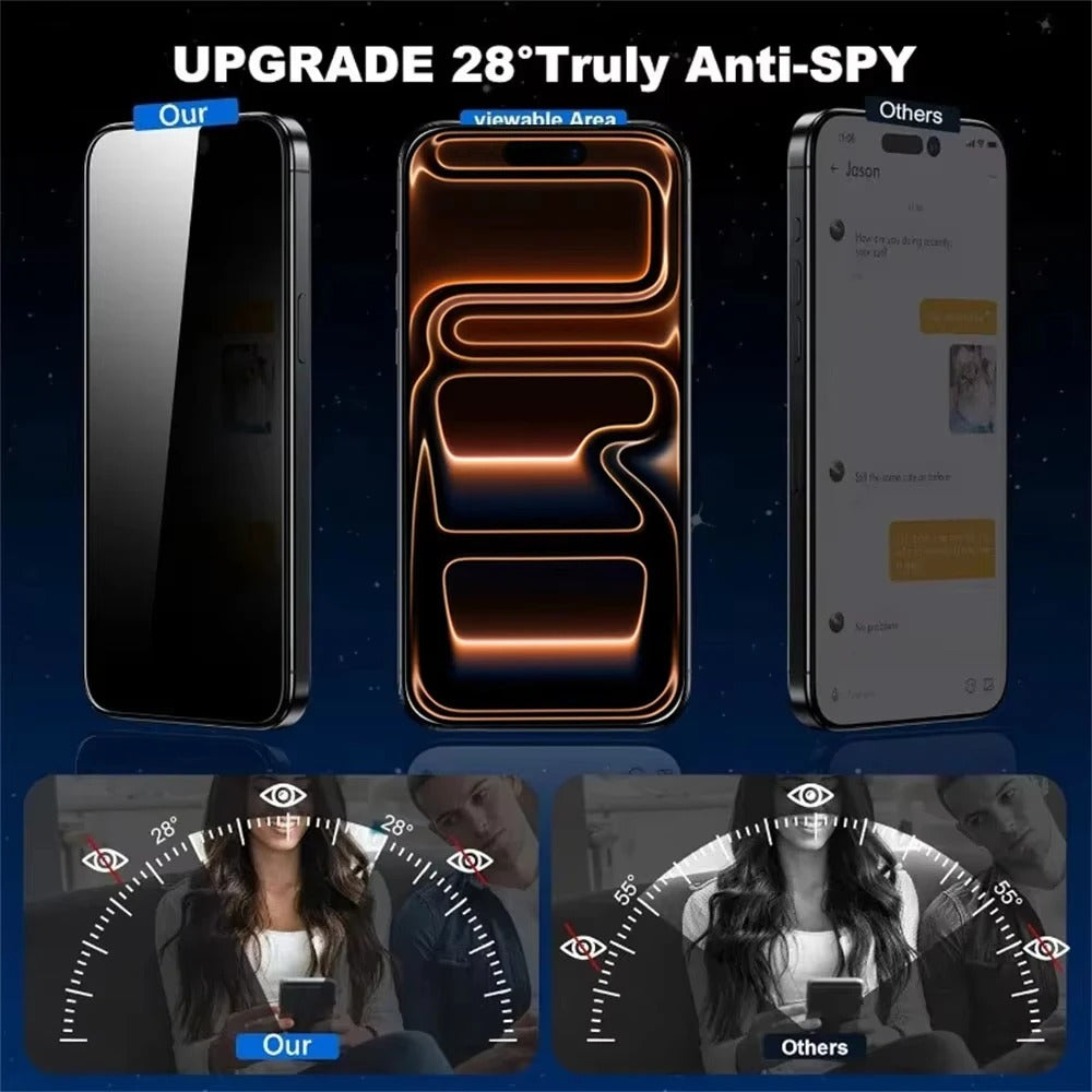 Accessories 3Pcs Anti-spy Glass / iPhone 17 Pro Max NovaXCase