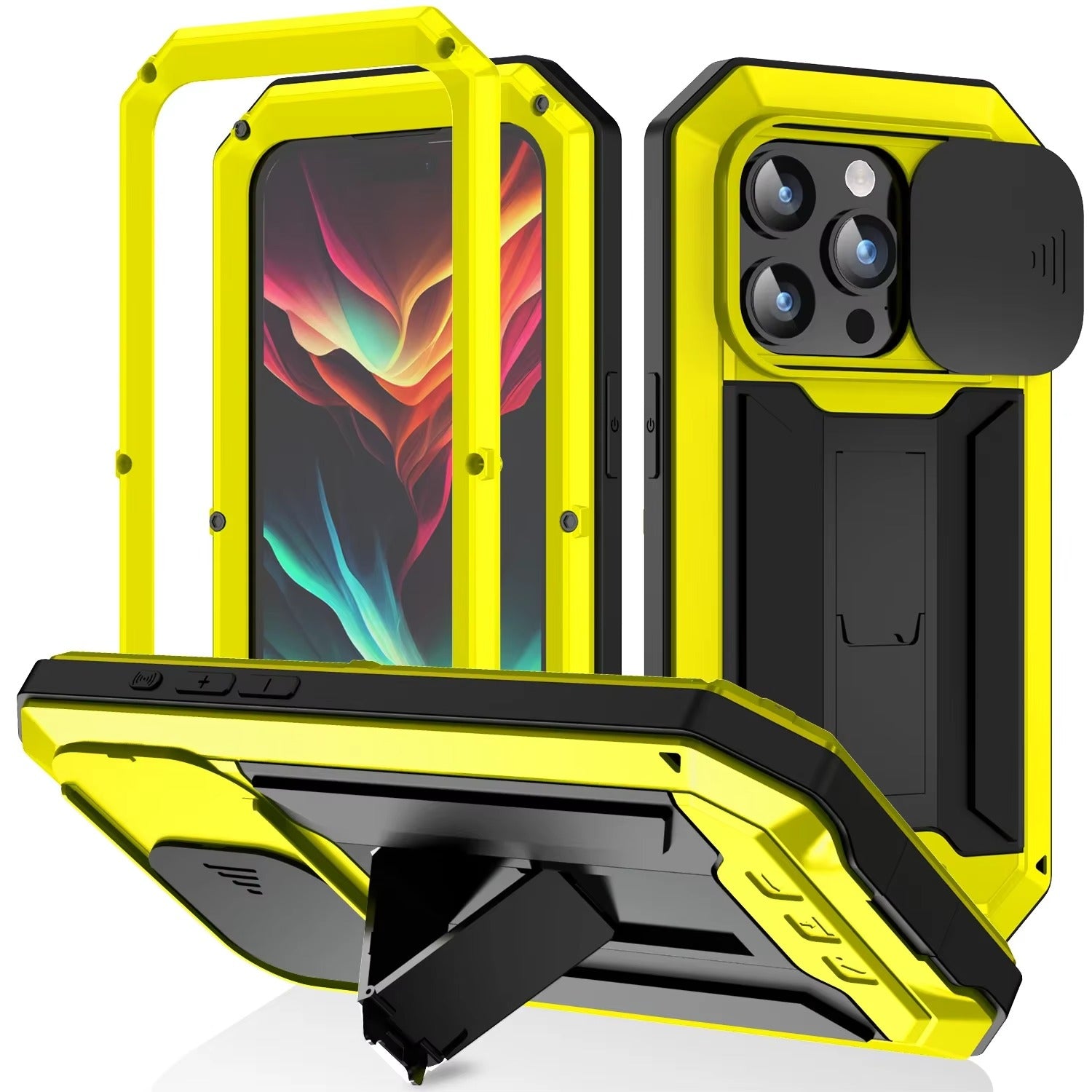 iPhone Case iPhone 17 Pro Max / Yellow with Camera Cover ZenithXCase