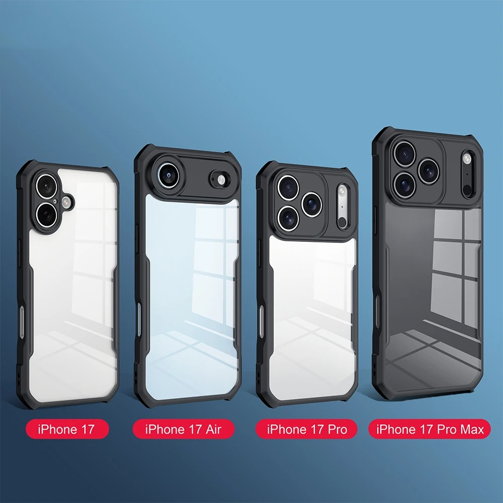 iPhone Case iPhone 17 Pro Max / Black Clear NovaXCase