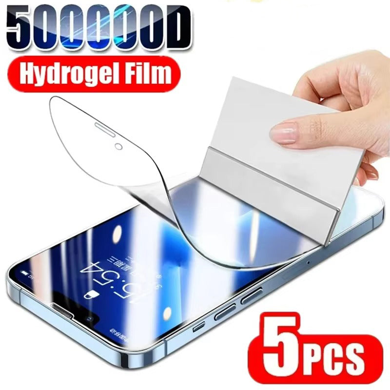 Ultra-Slim iPhone Hydrogel Screen Protector – Flexible Full Cover Protective Film with Smooth Touch Feel, Scratch Resistance & Impact-Absorbing Display Protection