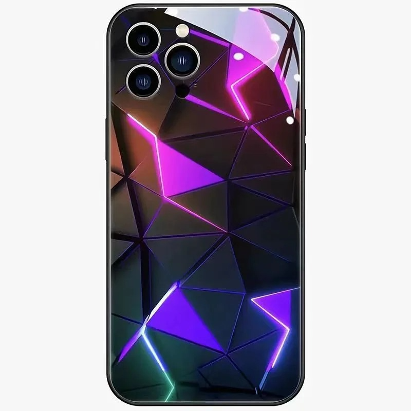 Luxury iPhone LED Luminous Case — Smart Voice-Activated Light Up Back Cover, Stylish Shockproof Design, Durable Protective Finish